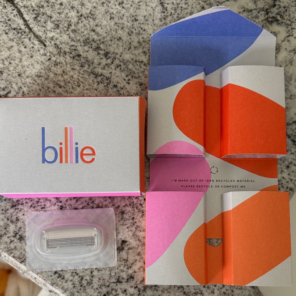 Billie Razor Blade Refill - Pink and Orange